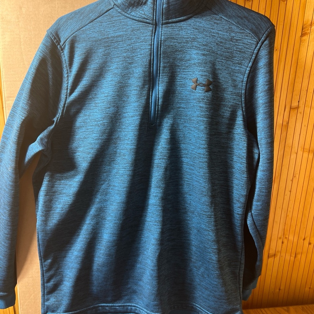 Under Armour Golf 1/4 Snap Sweatshirt Medium blue